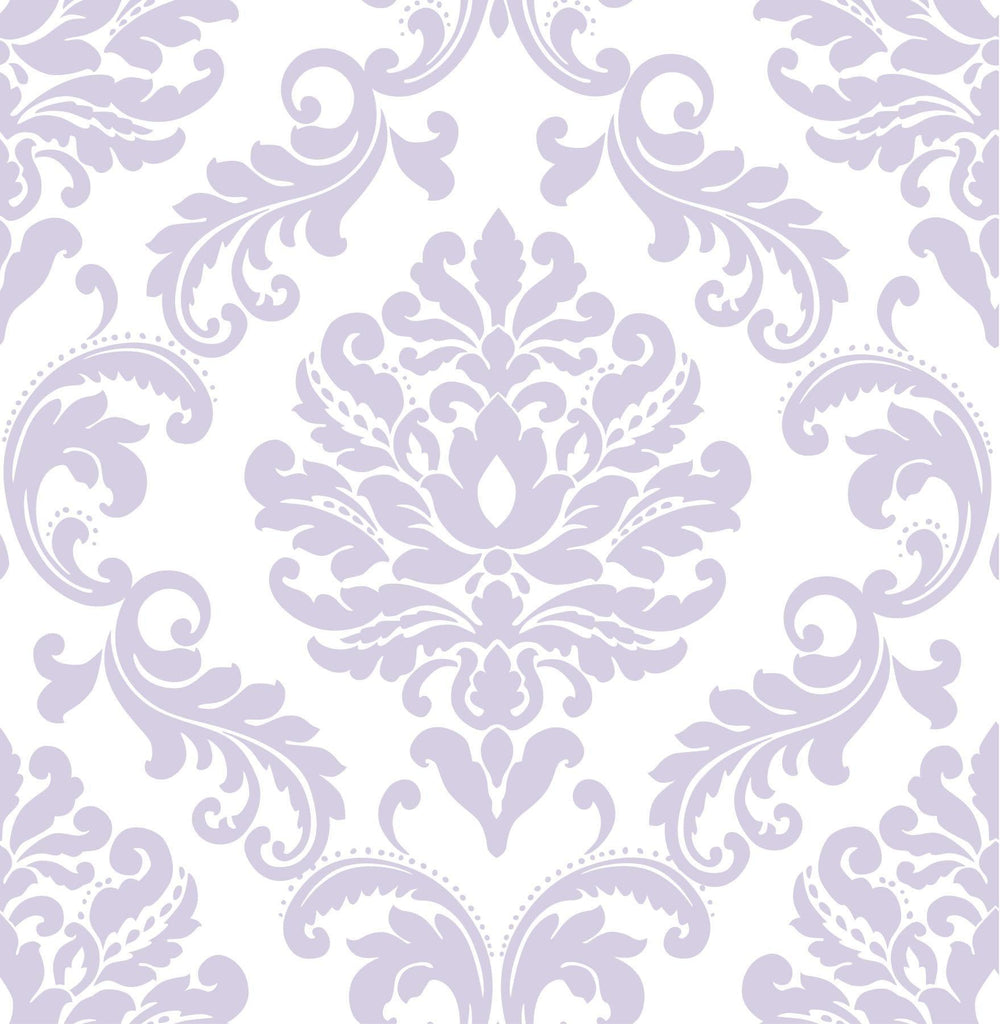 Brewster Home Fashions Purple Ariel Peel & Stick Wallpaper