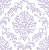 Brewster Home Fashions Ariel Peel & Stick Purple Wallpaper