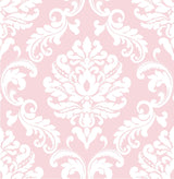 Brewster Home Fashions Pink Ariel Peel & Stick Wallpaper