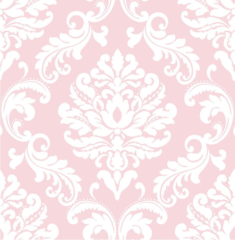 Brewster Home Fashions Pink Ariel Peel & Stick Wallpaper