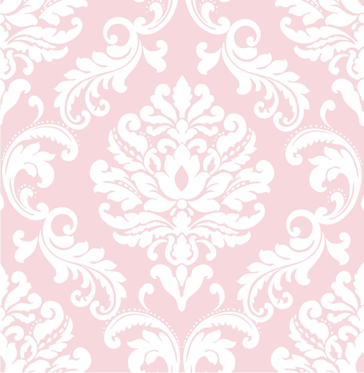 Brewster Home Fashions Ariel Peel & Stick Pink Wallpaper