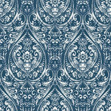 Brewster Home Fashions Bohemian Damask Indigo Peel & Stick Wallpaper
