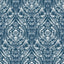 Brewster Home Fashions Bohemian Damask Indigo Peel & Stick Wallpaper