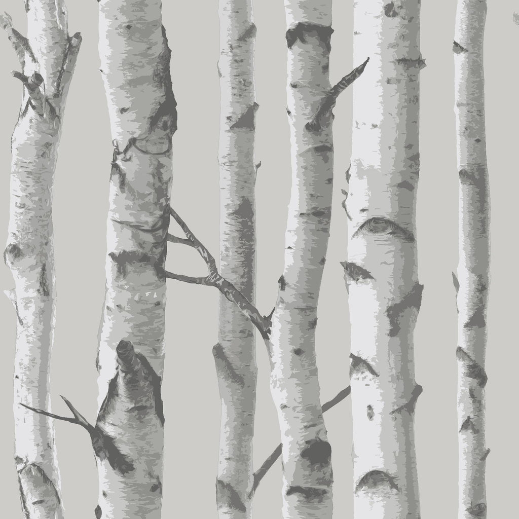 Brewster Home Fashions Mountain Birch Grey Peel & Stick Wallpaper