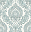 Brewster Home Fashions Kensington Damask Blue Peel & Stick Wallpaper