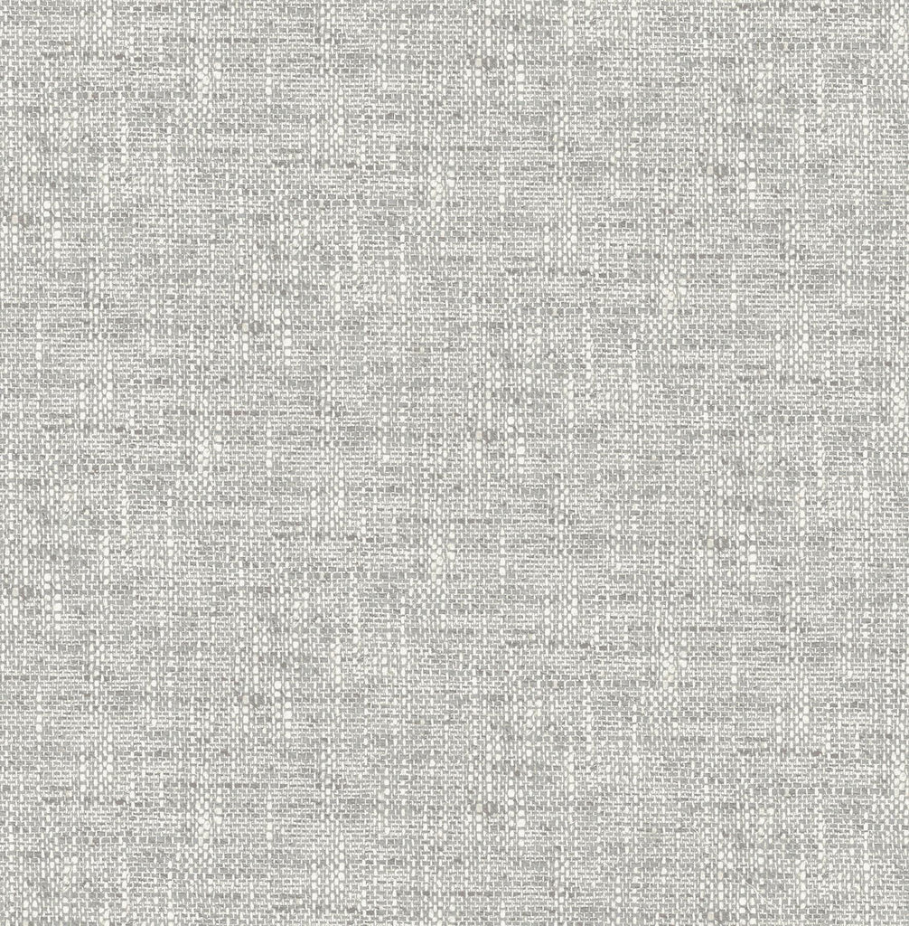 Brewster Home Fashions Poplin Texture Peel & Stick Grey Wallpaper
