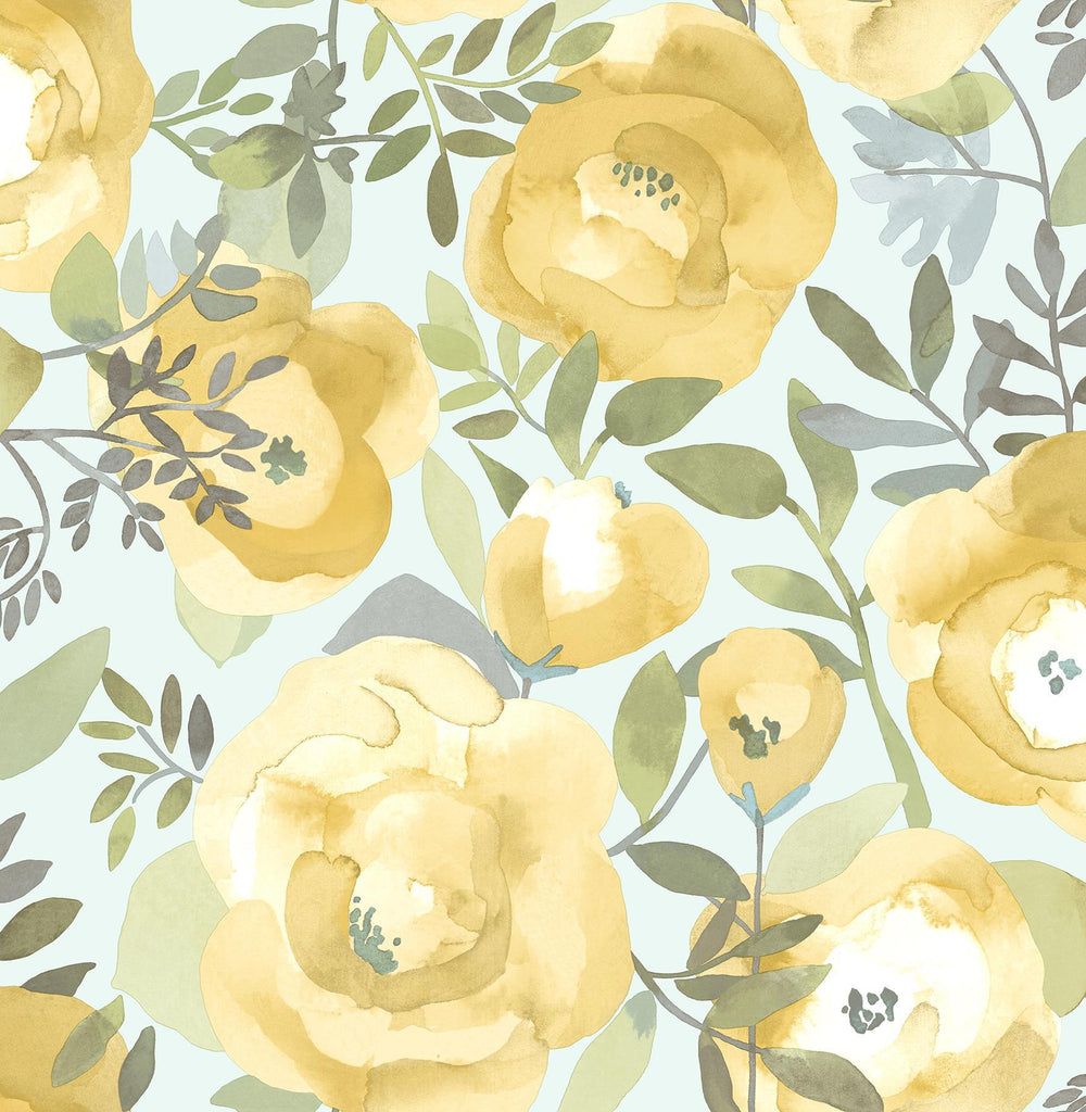 Brewster Home Fashions Peachy Keen Yellow Peel & Stick Wallpaper