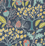 Brewster Home Fashions Groovy Garden Navy Peel & Stick Wallpaper