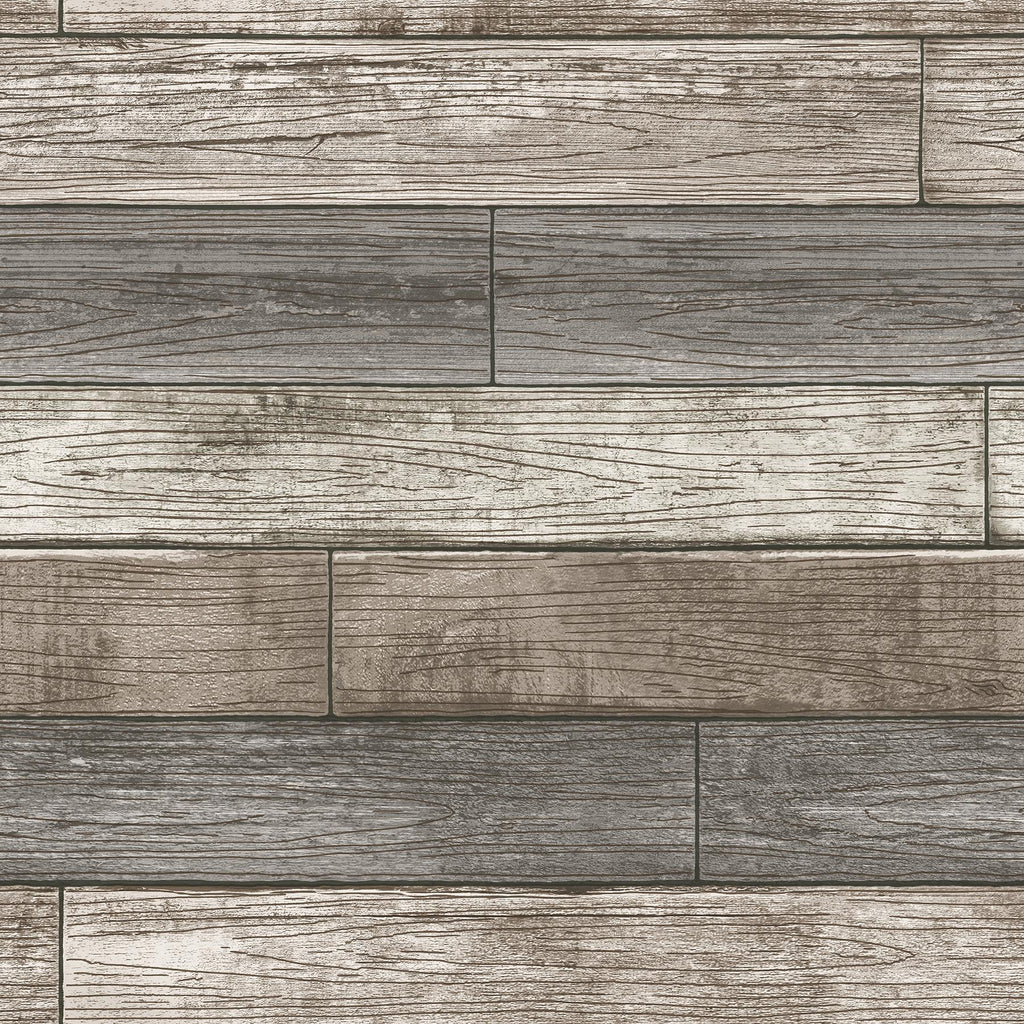 Brewster Home Fashions Reclaimed Wood Plank Natural Peel & Stick Wallpaper