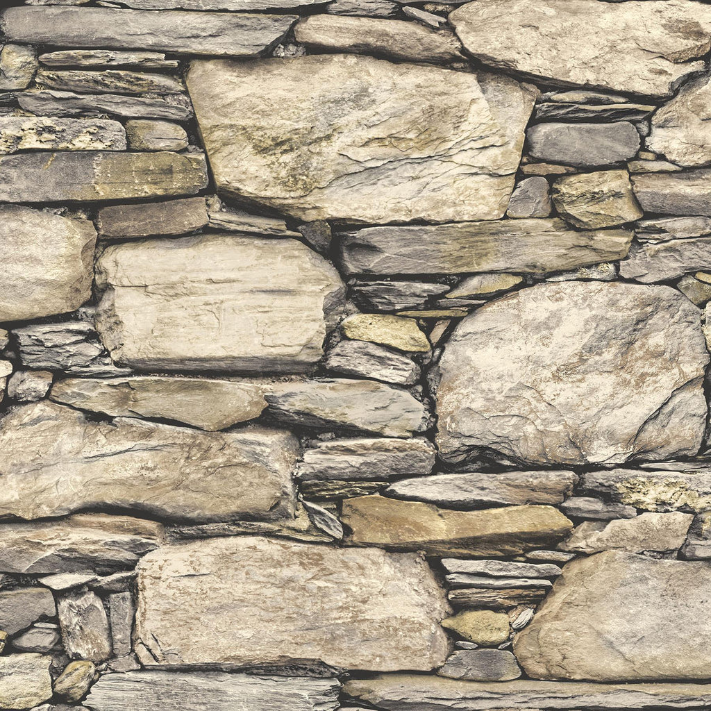 Brewster Home Fashions Hadrian Stone Wall Peel & Stick Wallpaper