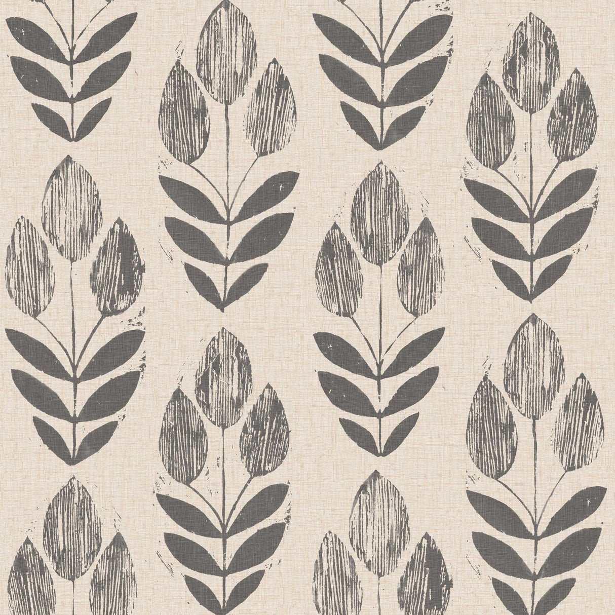 Brewster Home Fashions Folk Tulip Peel & Stick Tan Wallpaper
