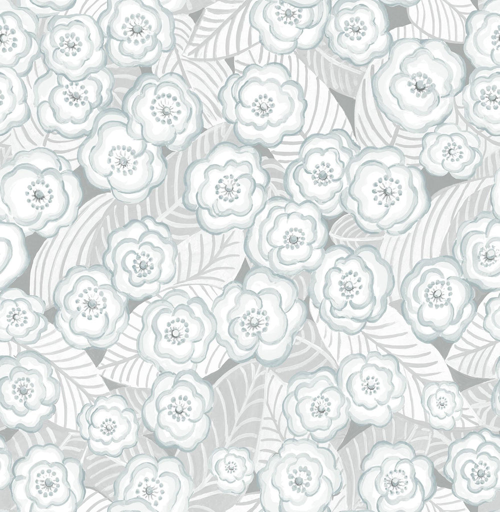 Brewster Home Fashions Oopsie Daisy Peel & Stick Grey Wallpaper