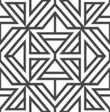 Brewster Home Fashions Black Linear Peel & Stick Wallpaper