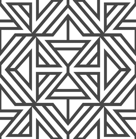 Brewster Home Fashions Black Linear Peel & Stick Wallpaper