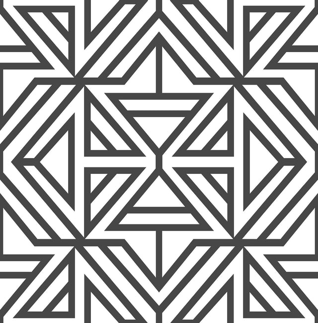 Brewster Home Fashions Black Linear Peel & Stick Wallpaper