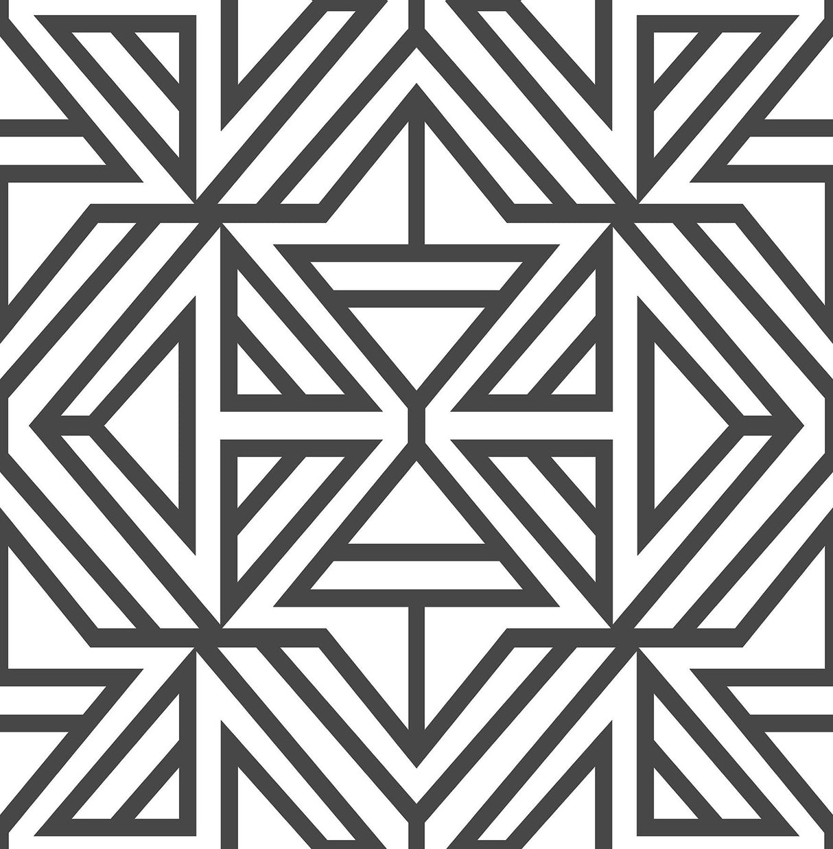 Brewster Home Fashions Black Linear Peel & Stick Black & White Wallpaper