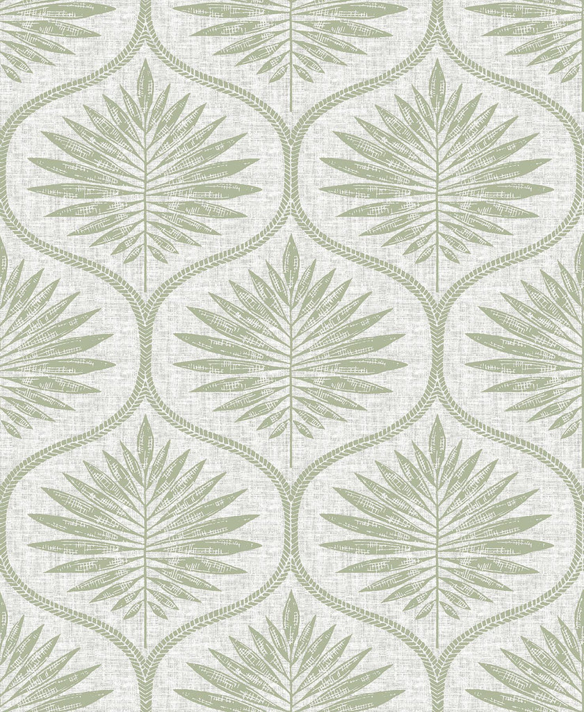 Brewster Home Fashions Green Primitive Leaves Peel & Stick Wallpaper