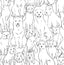 Brewster Home Fashions Black & White Paws On Peel & Stick Wallpaper