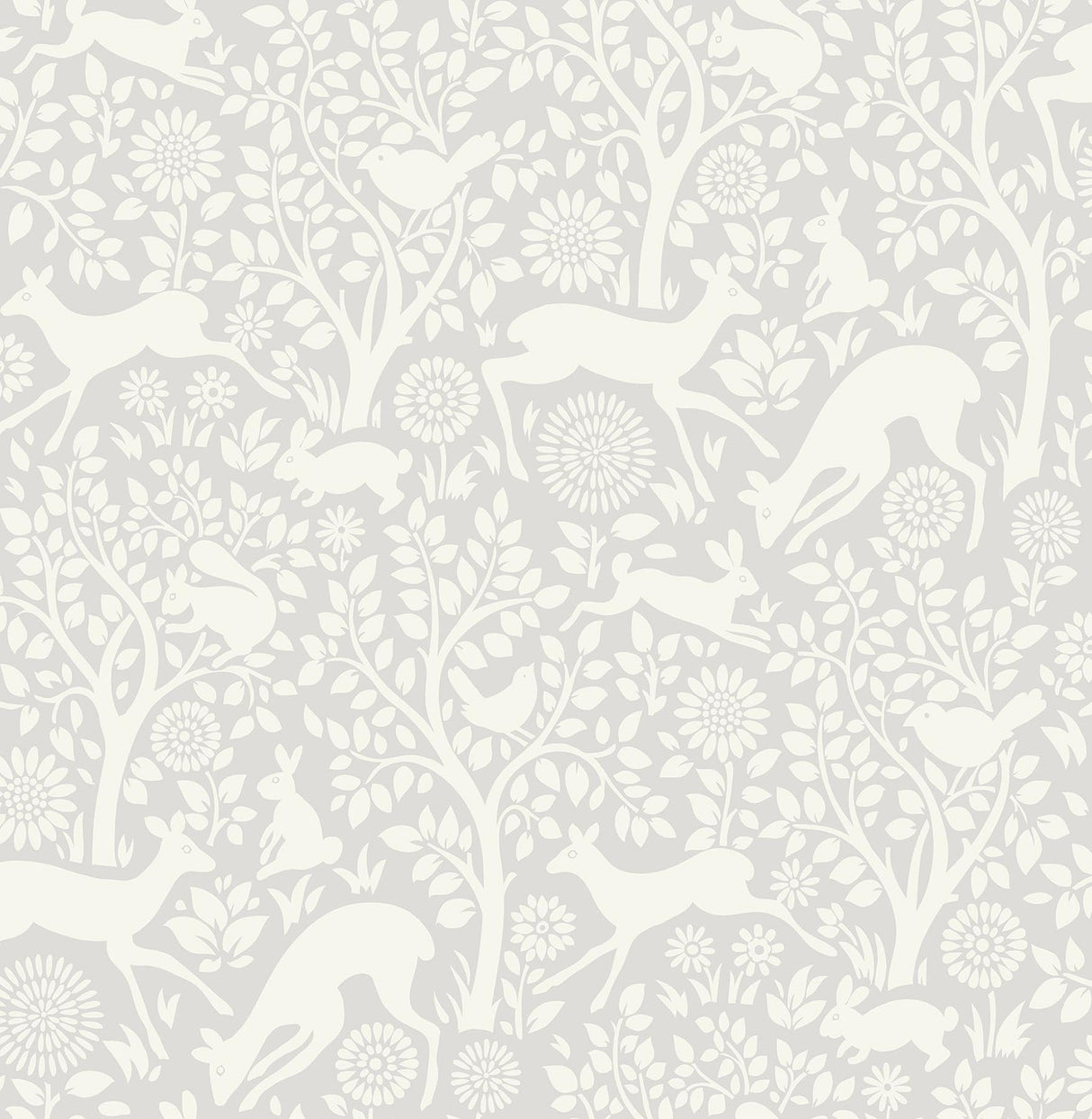 Brewster Home Fashions Grey Merriment Peel & Stick Wallpaper