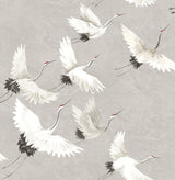 Brewster Home Fashions Grey Halcyon Peel & Stick Wallpaper