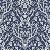 Brewster Home Fashions Escape to the Forest Peel & Stick Navy Wallpaper