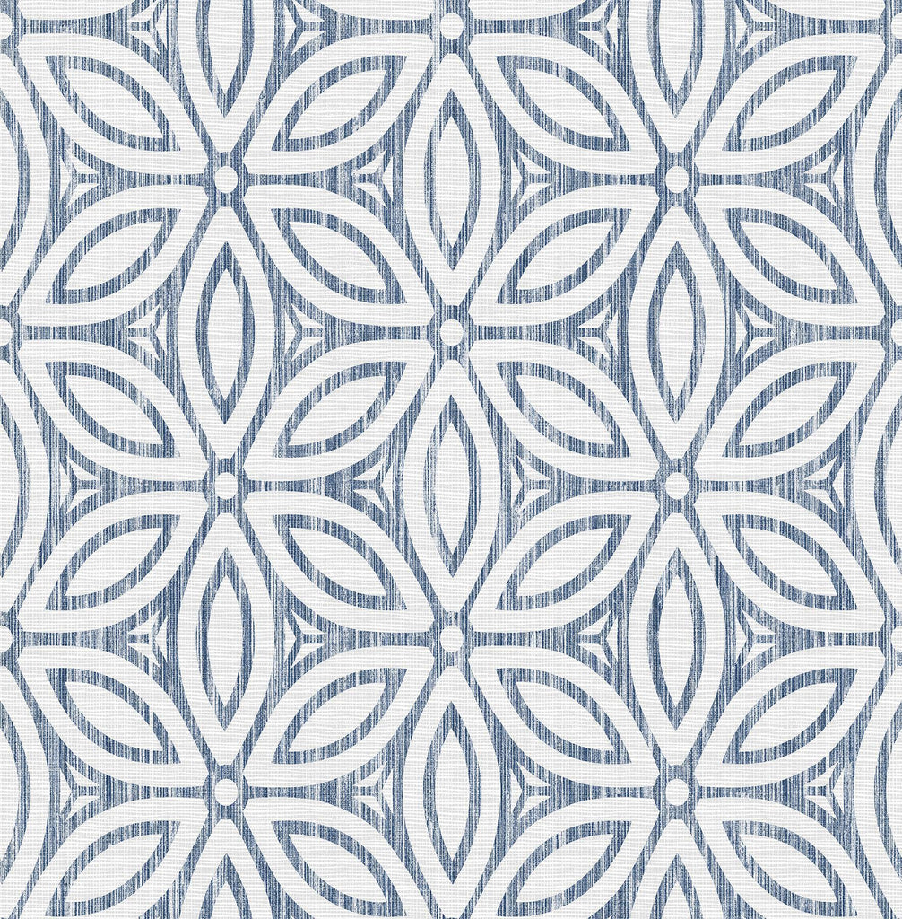Brewster Home Fashions Blue Hepatica Petal Peel & Stick String Wallpaper