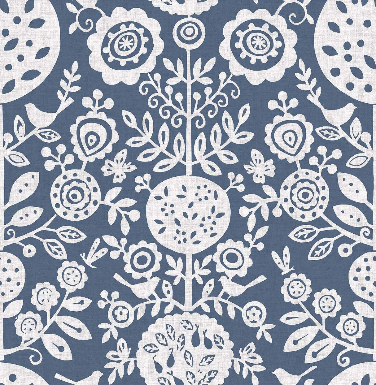 Brewster Home Fashions Navy Anya Peel & Stick Wallpaper