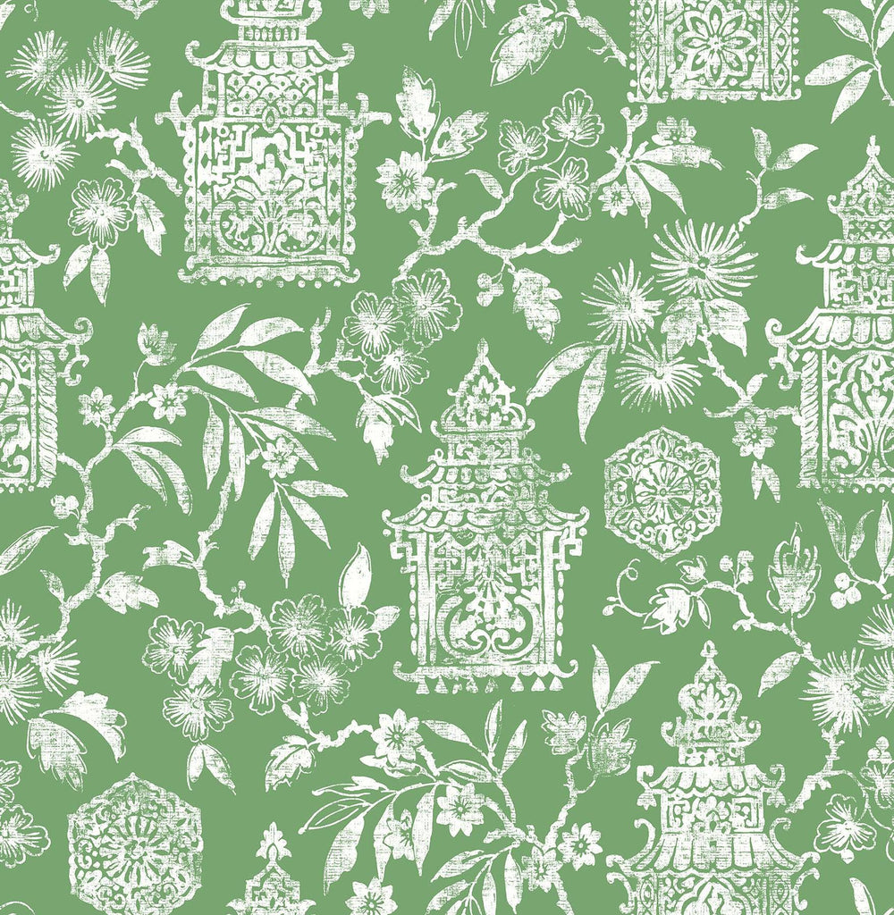 Brewster Home Fashions Green Danson Peel & Stick Wallpaper