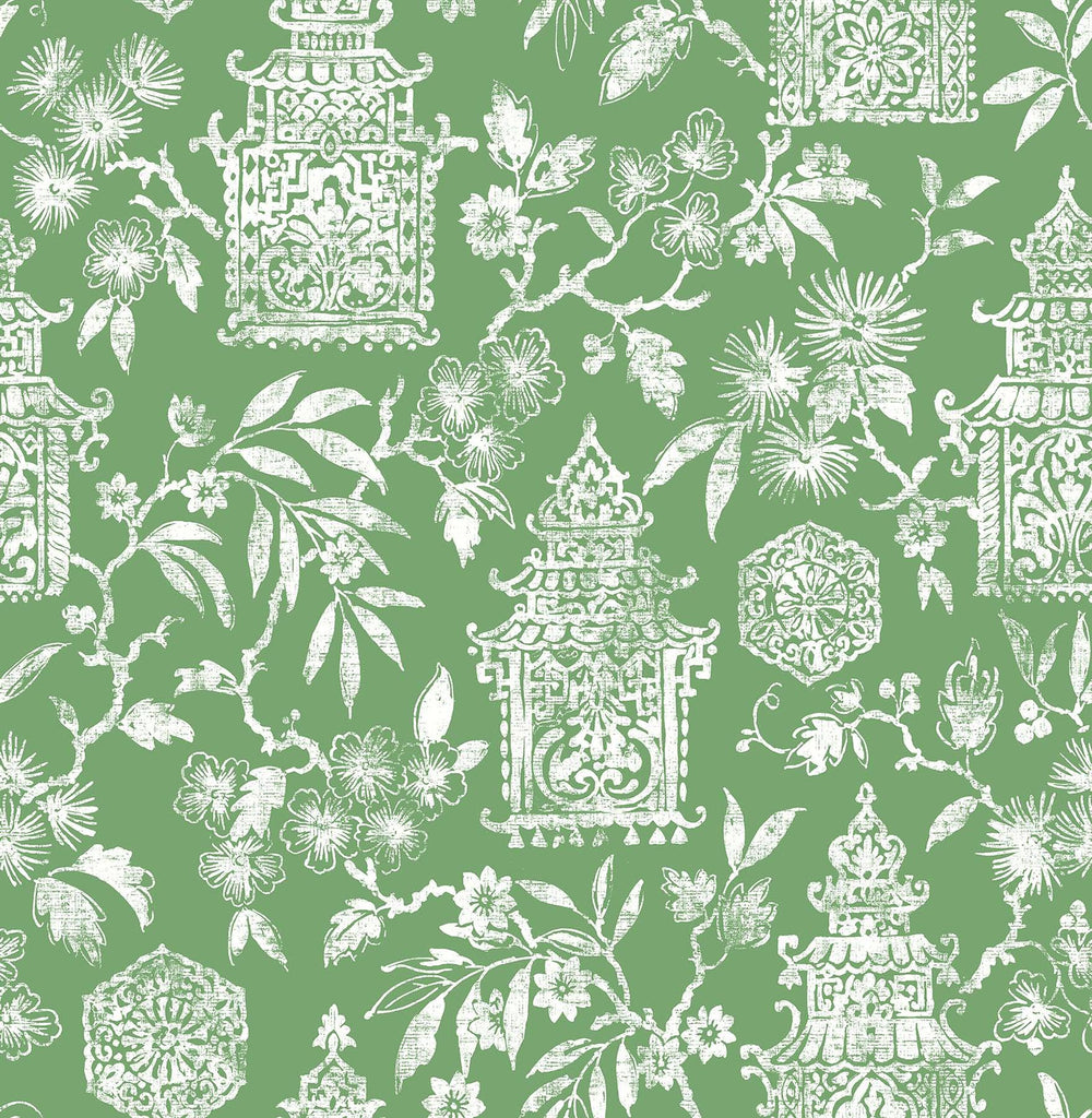 Brewster Home Fashions Danson Peel & Stick Green Wallpaper