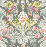 Brewster Home Fashions Summer Love Peel & Stick Grey Wallpaper