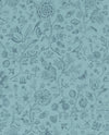 Brewster Home Fashions Ambroos Blue Woodland Wallpaper