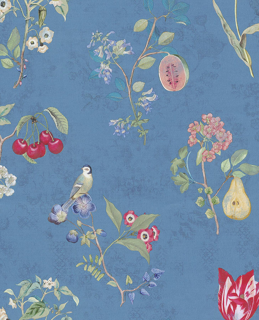 Brewster Home Fashions Danique Garden Sky Blue Wallpaper