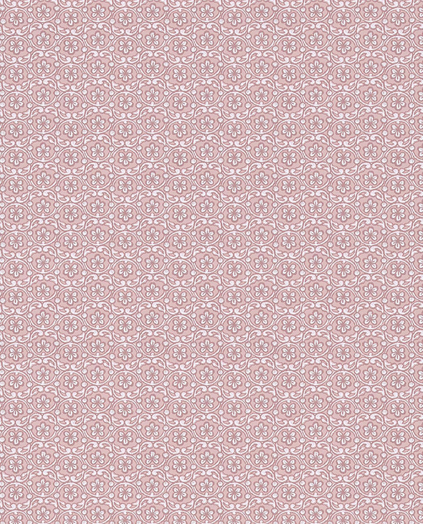 Brewster Home Fashions Lotte Rose Floral Geometric Wallpaper