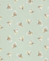 Brewster Home Fashions Mullein Green Floral Wallpaper