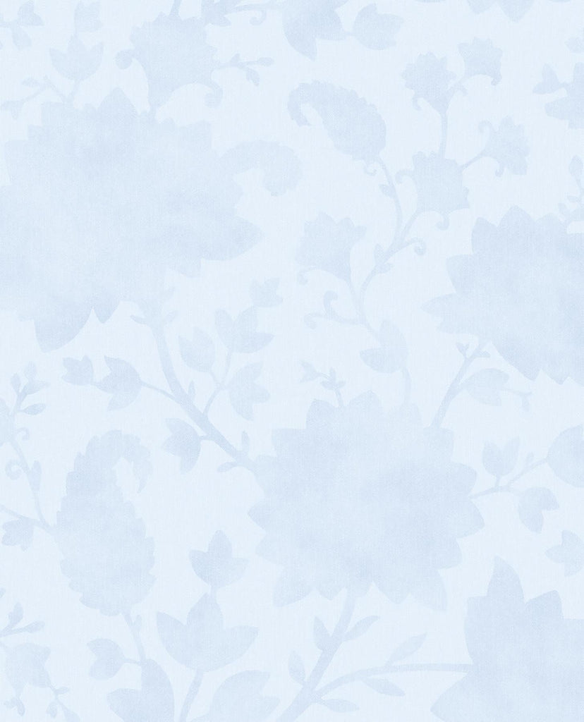 Brewster Home Fashions Avens Light Blue Floral Wallpaper