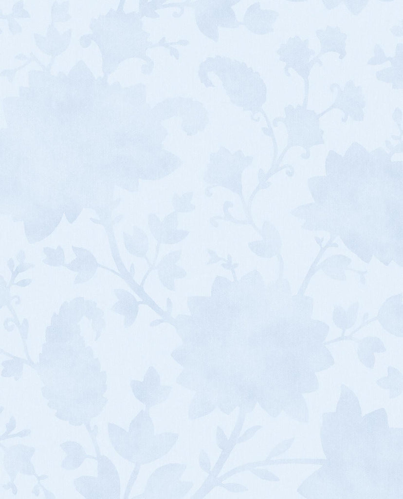 Brewster Home Fashions Avens Floral Light Blue Wallpaper