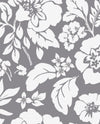 Brewster Home Fashions Avens Grey Floral Wallpaper