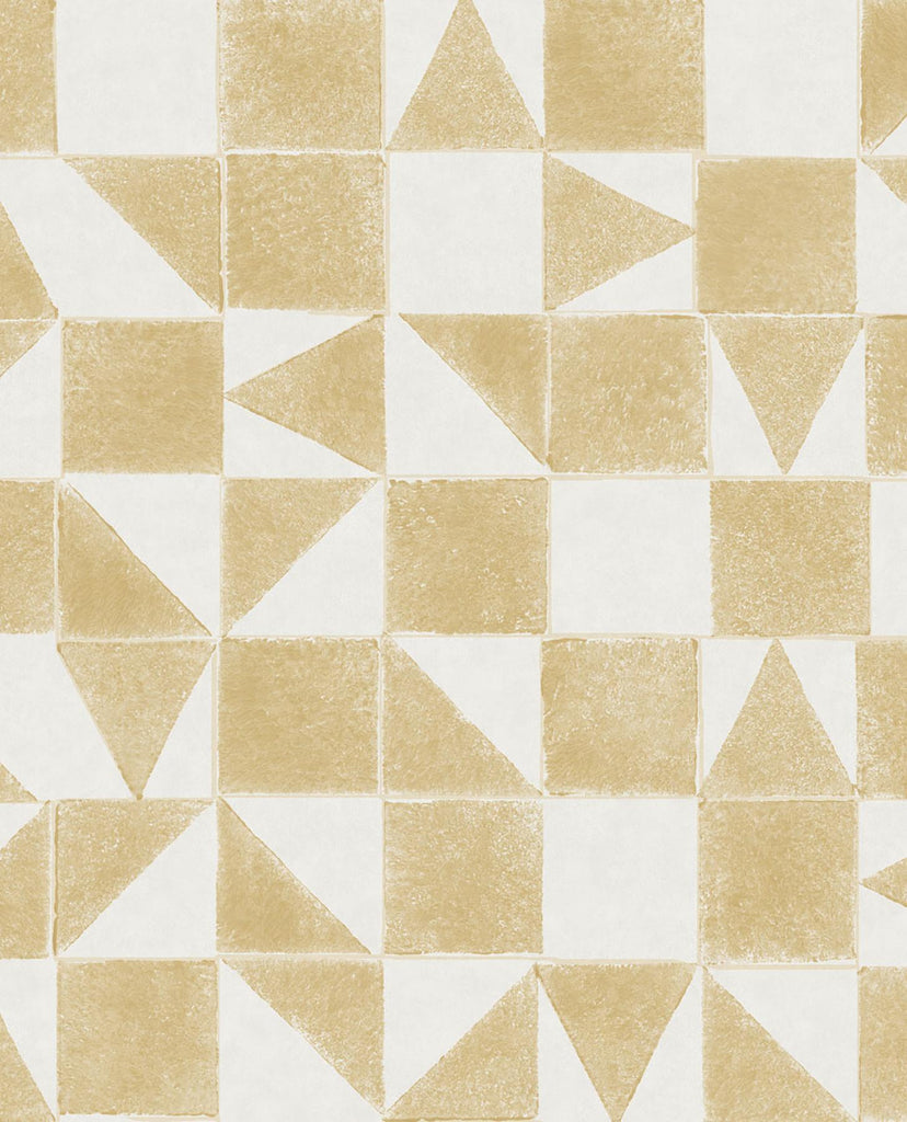 Brewster Home Fashions Robyn Wheat Geometric Wallpaper