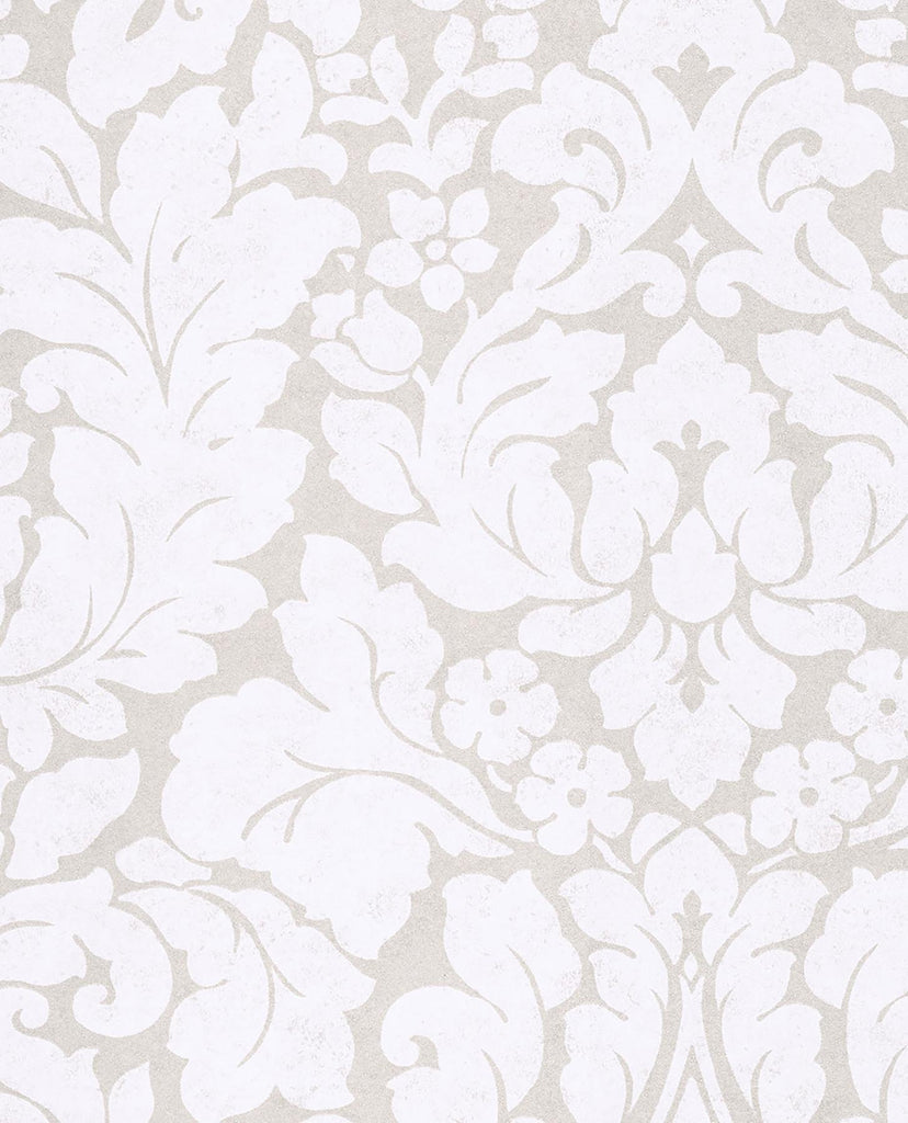 Brewster Home Fashions Arvid Off-White Damask Wallpaper