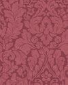 Brewster Home Fashions Arvid Maroon Damask Wallpaper