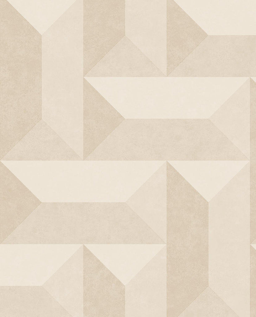 Brewster Home Fashions Sigge Bone Geometric Wallpaper