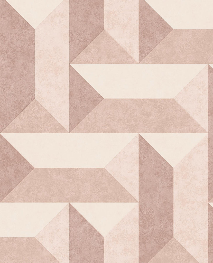 Brewster Home Fashions Sigge Light Pink Geometric Wallpaper