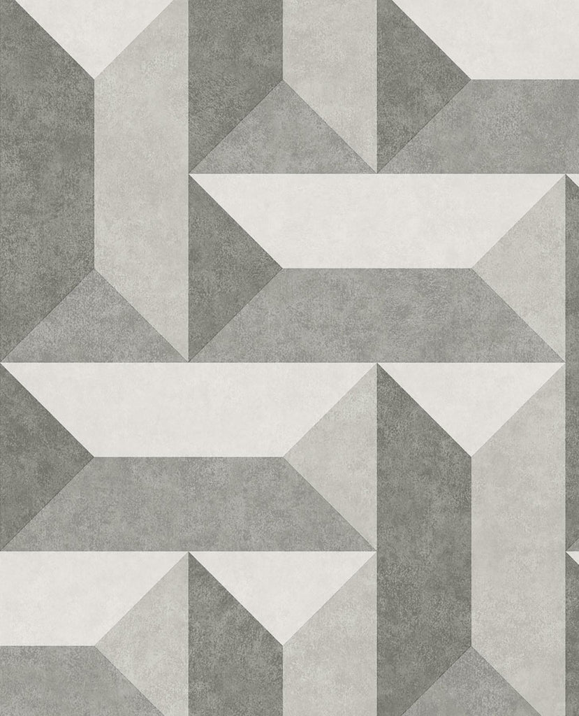 Brewster Home Fashions Sigge Geometric Dark Grey Wallpaper