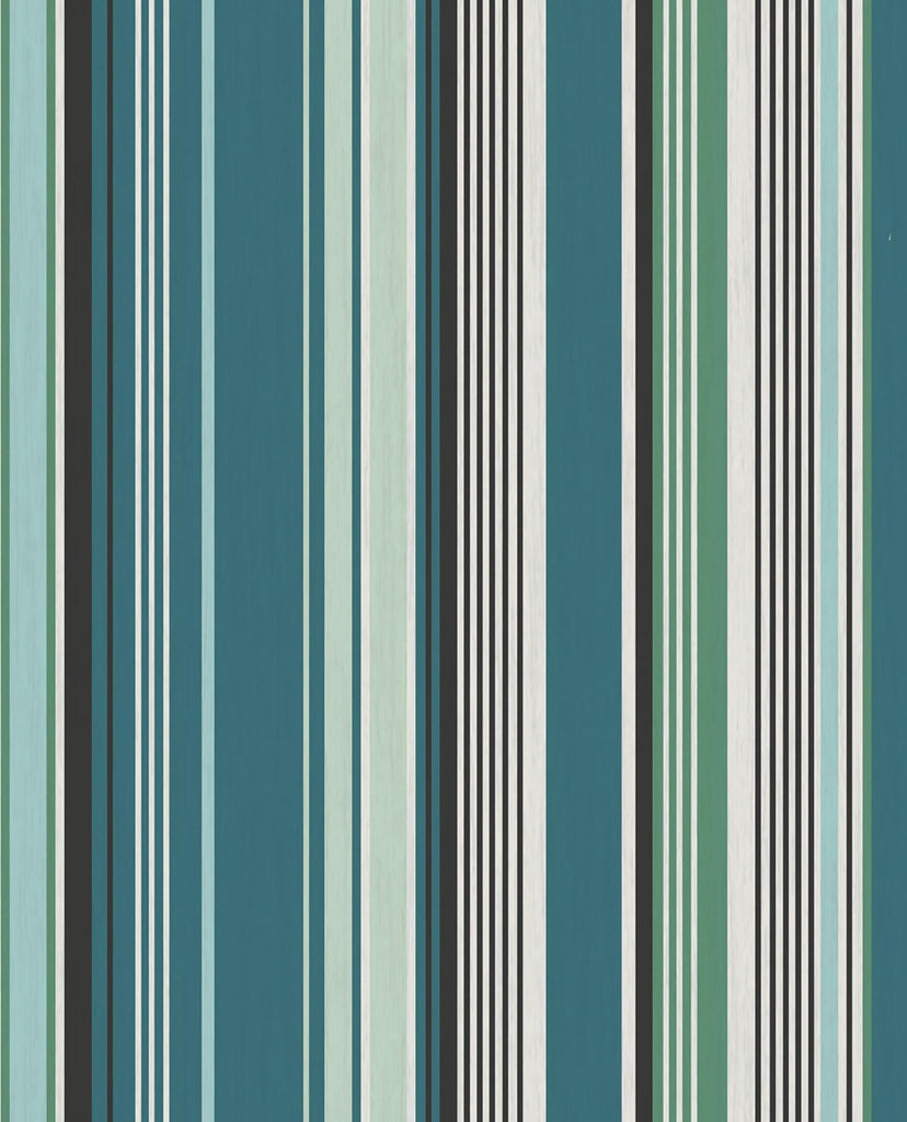 Brewster Home Fashions Svea Stripe Teal Wallpaper