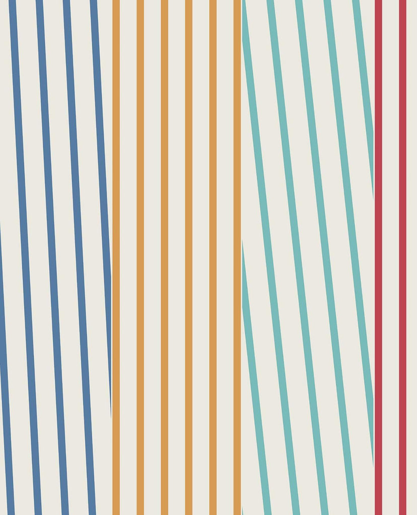 Brewster Home Fashions Maryam Multicolor Modern Stripe Wallpaper