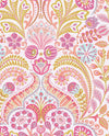 Brewster Home Fashions Emelie Pink Damask Wallpaper