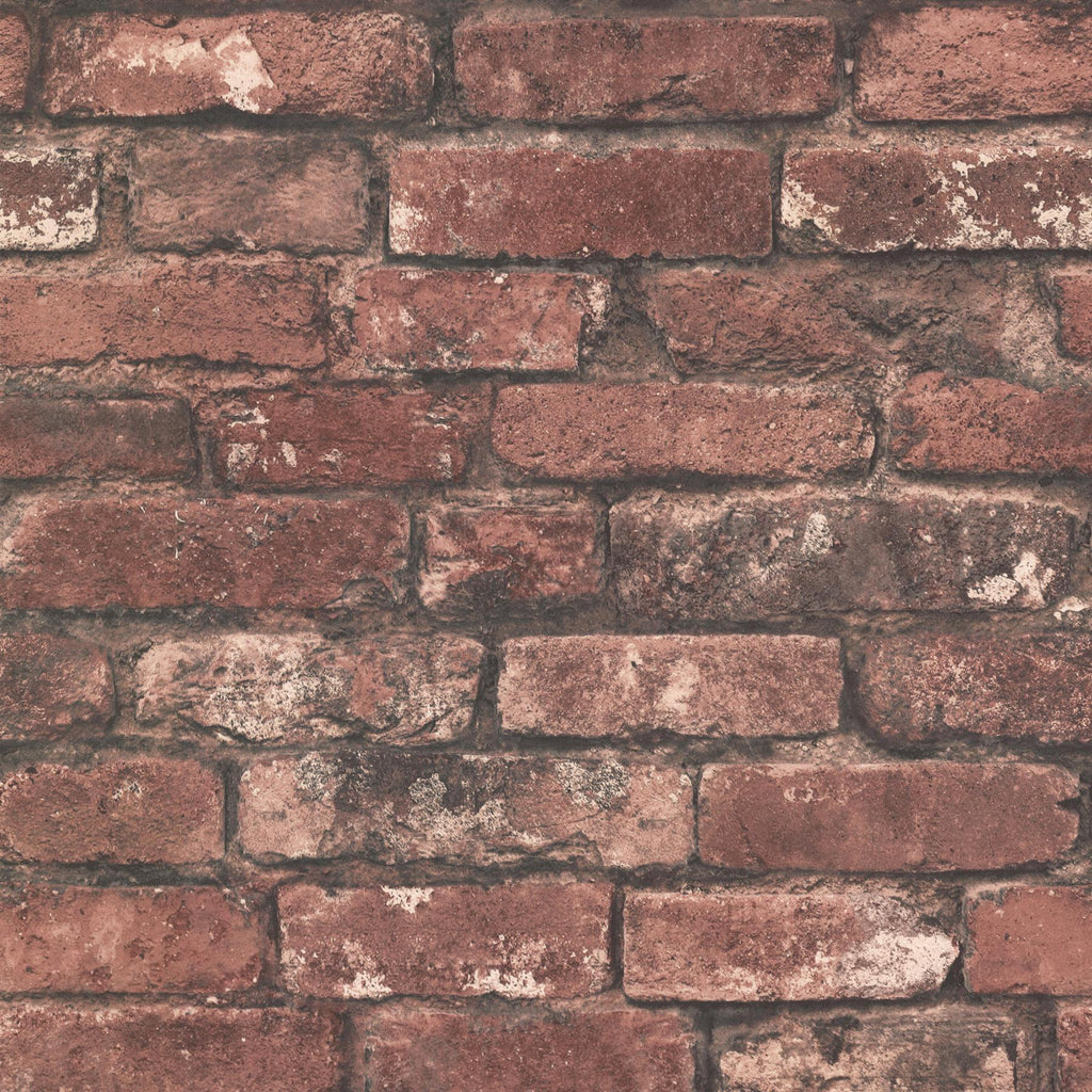 Brewster Home Fashions Brickwork Rust Exposed Brick Wallpaper