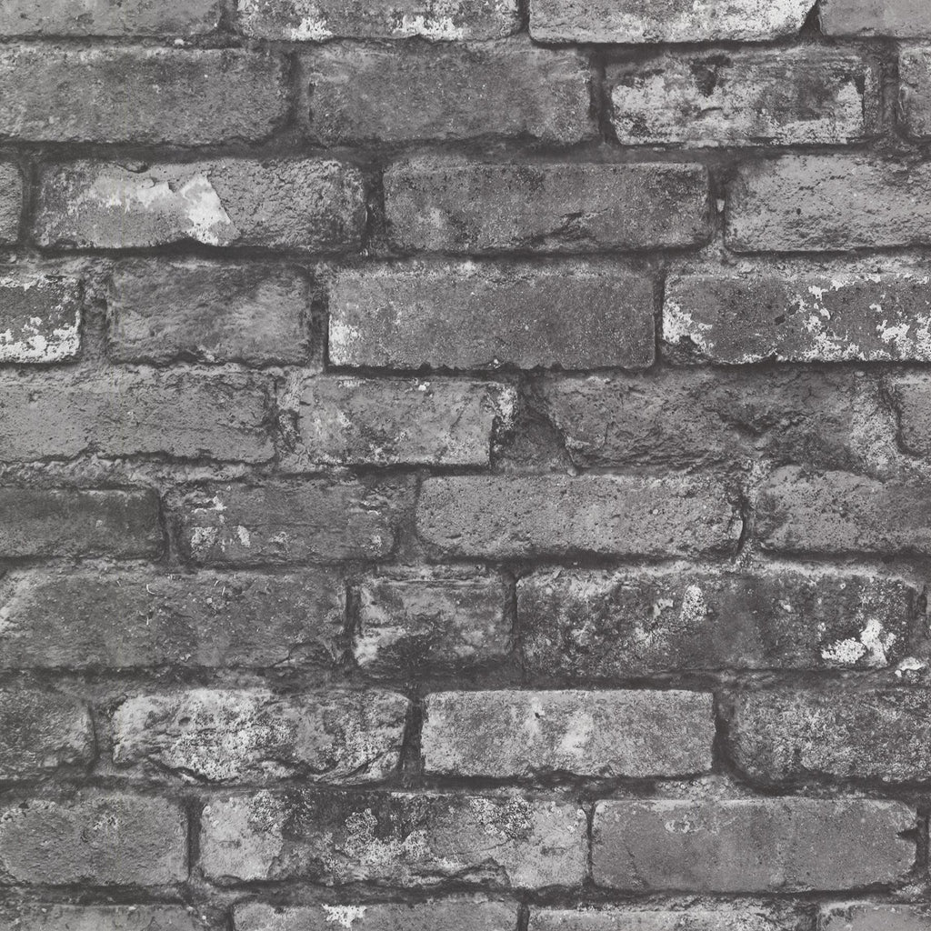 Brewster Home Fashions Brickwork Slate Exposed Brick Wallpaper