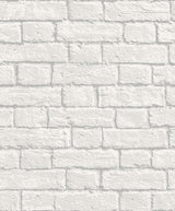 Brewster Home Fashions Ditmas White Brick Wallpaper