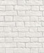 Brewster Home Fashions Ditmas White Brick Wallpaper